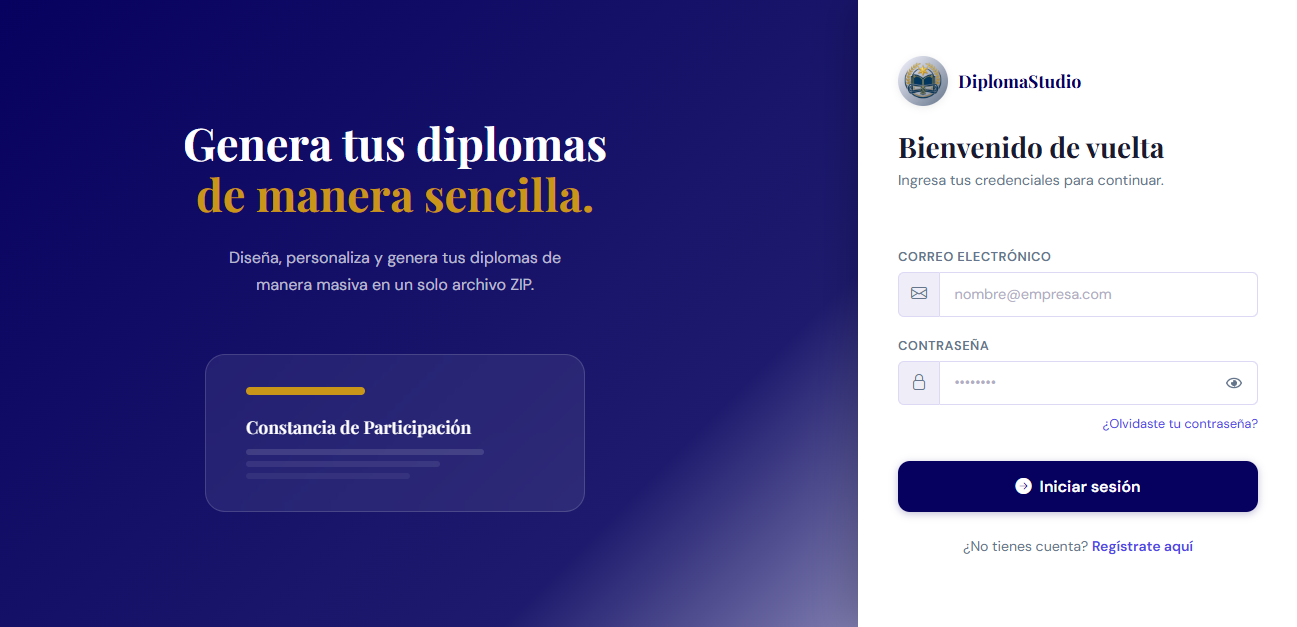 Plataforma DiplomaStudio